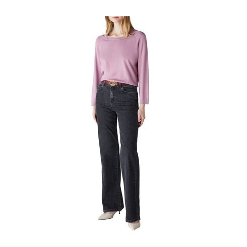 EMME MARELLA Maglia Maglia Donna basic scollo a barca Rosa - Francavilla Moda